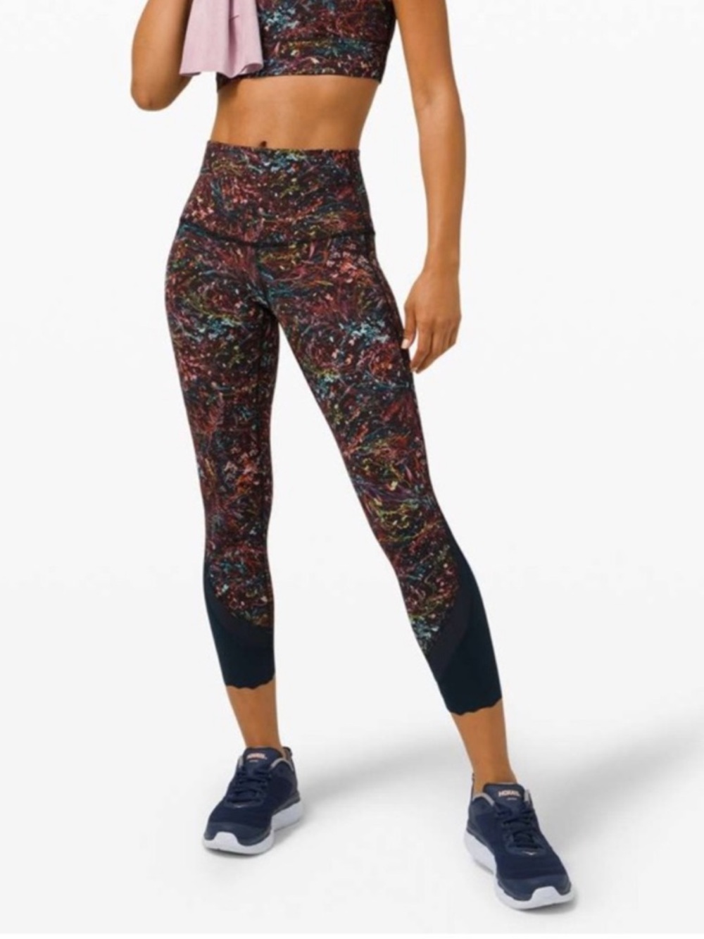 LULULEMON Wunder Under High-Rise Crop 23" *Updated Scallop Full-On Luxtreme 6